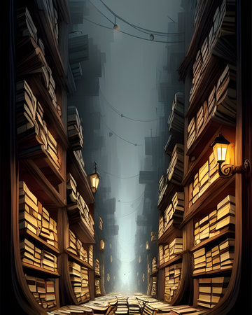 The Mysterious Avenue of Booksの素材