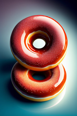 brown glazed donutsの素材