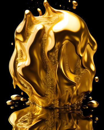 Liquid gold nuggetの素材