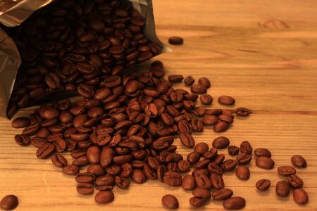 Coffee with coffee beans