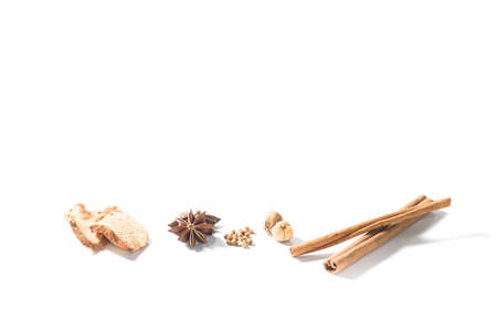 seasoning on white backgroundの写真素材