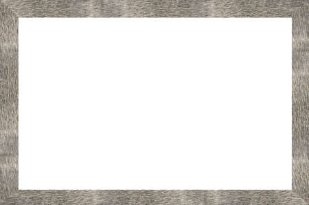 a frame with metal borders