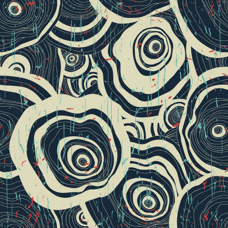 Wood texture. Vector seamless pattern. Grunge effect is on a separate layerのイラスト素材