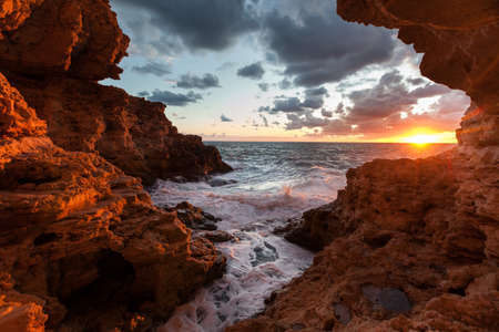 Crimea Fiolent view from cave
