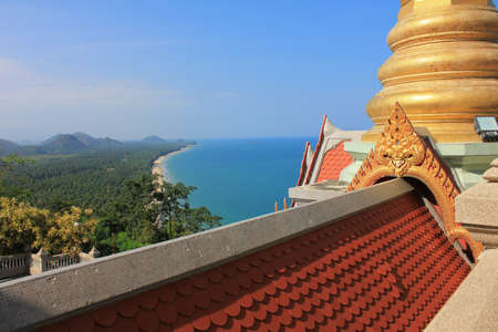 temple at the beachの写真素材