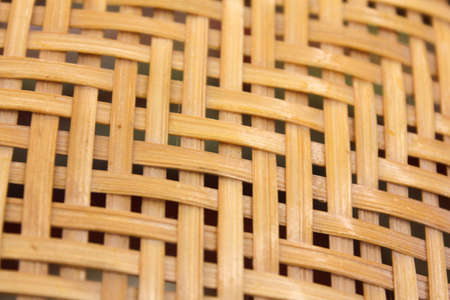 close up the wickerwork in thailandの写真素材