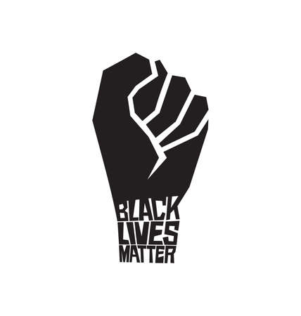 Vector illustration of the Black lives matter conceptのイラスト素材