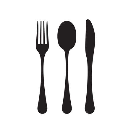 Vector illustration of the fork, spoon and knifeのイラスト素材