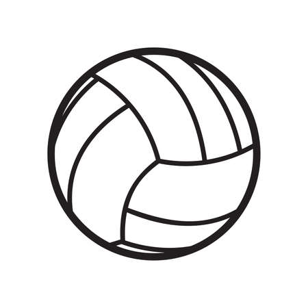 Vector illustration of the volleyball ballのイラスト素材
