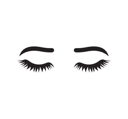 Vector illustration of the eyelashesのイラスト素材