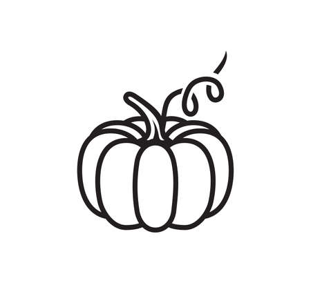 Vector illustration of the pumpkinのイラスト素材