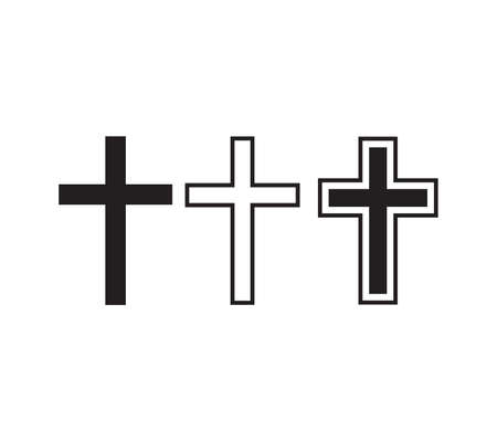 Vector illustration of the religious crossesのイラスト素材