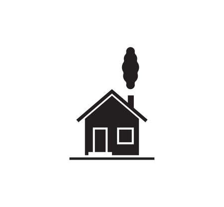 Vector illustration of the house iconのイラスト素材