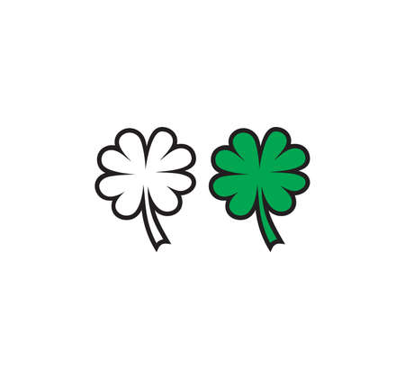 Vector illustration of the cloversのイラスト素材