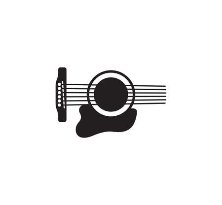Vector illustration of the acoustic guitar abstractのイラスト素材