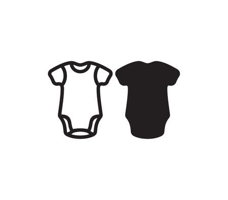 Vector illustration of the baby body suitのイラスト素材