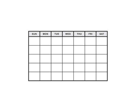 Vector illustration of the weekly calendarのイラスト素材