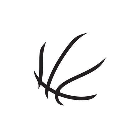 Vector illustration of the basketball ball abstractのイラスト素材