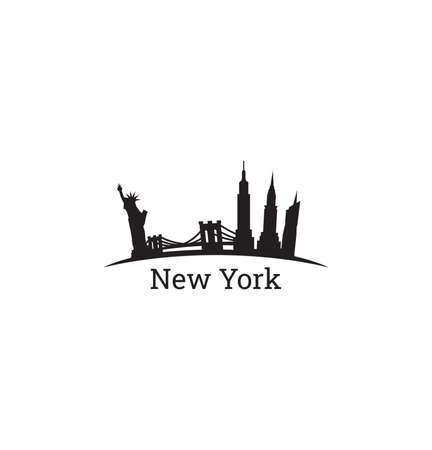 Vector illustration of the New York City skylineのイラスト素材