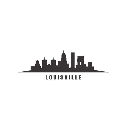 Vector illustration of the Louisville skylineのイラスト素材
