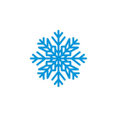 Vector illustration of the blue snowflakeのイラスト素材