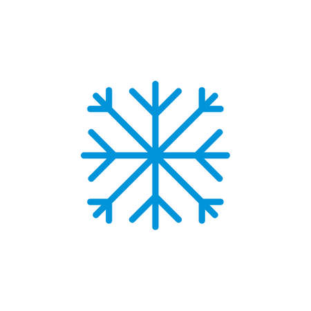 Vector illustration of the blue snowflakeのイラスト素材