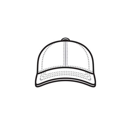 Vector illustration of the baseball capのイラスト素材
