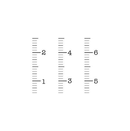 Vector illustration of the kids growing scaleのイラスト素材