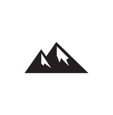 Vector illustration of the mountain abstract signのイラスト素材