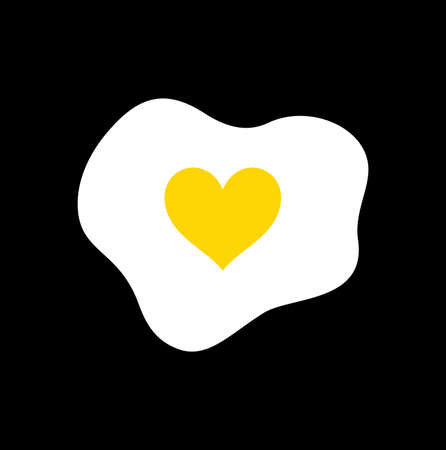 Vector illustration of the egg in heartのイラスト素材