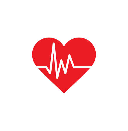 Vector illustration of the heart beatのイラスト素材