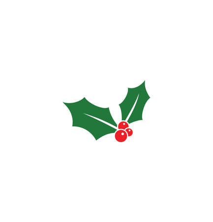 Vector illustration of the Christmas Holly Berryのイラスト素材