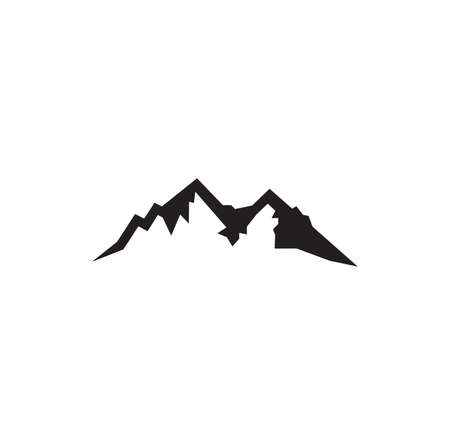 Vector illustration of the mountain abstract signのイラスト素材