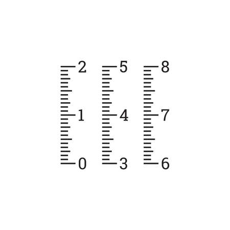 Vector illustration of the kids growing scaleのイラスト素材