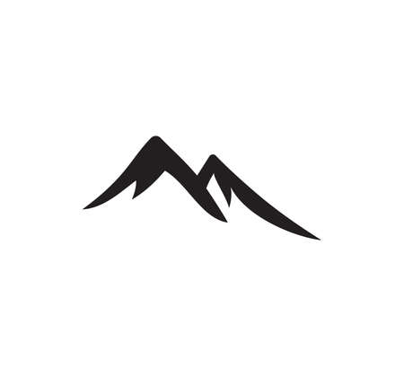 Vector illustration of the mountain abstract signのイラスト素材