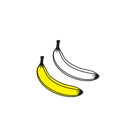 Vector illustration of the bananaのイラスト素材
