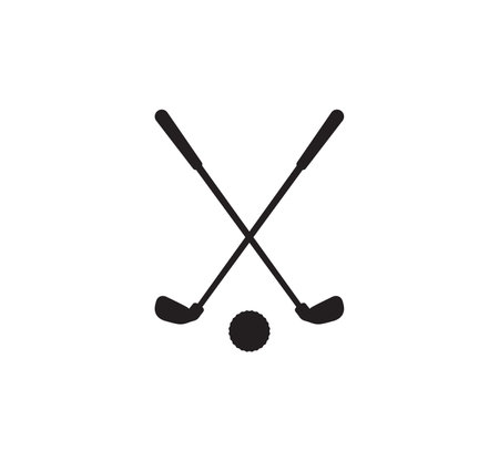 Vector illustration of the golf symbolのイラスト素材