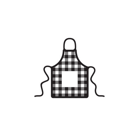 Vector illustration of the apron plaidのイラスト素材