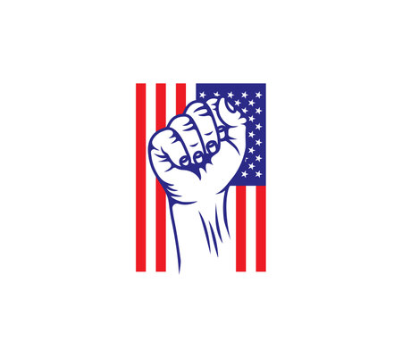 Vector illustration of the USA revolution fistのイラスト素材