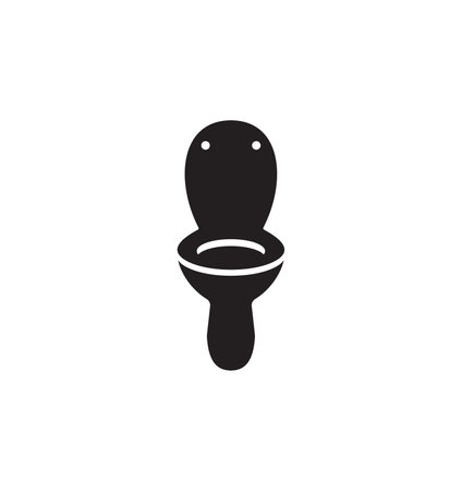 Vector illustration of the toilet pot signのイラスト素材