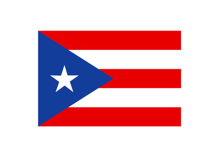 Vector illustration of the Puerto Rican flagのイラスト素材