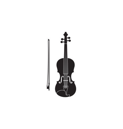 Vector illustration of the violinのイラスト素材