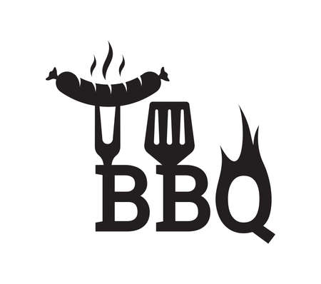 Vector illustration of the grill barbecue logoのイラスト素材