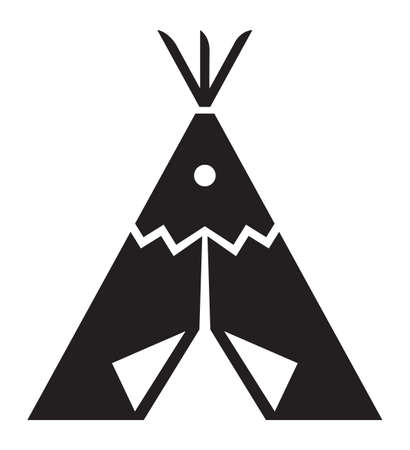 Vector illustration of the teepee tentのイラスト素材