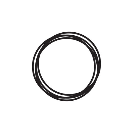 Vector illustration of the circleのイラスト素材