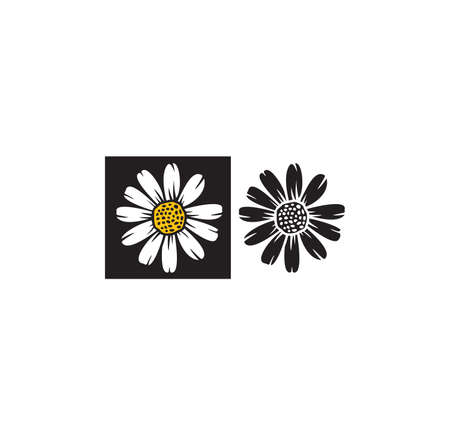 Vector illustration of daisy flowerのイラスト素材