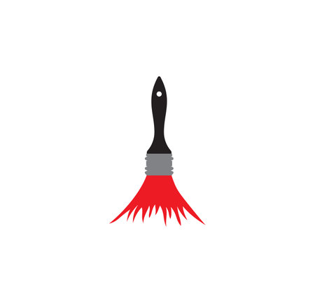 Vector illustration of the paint brushのイラスト素材
