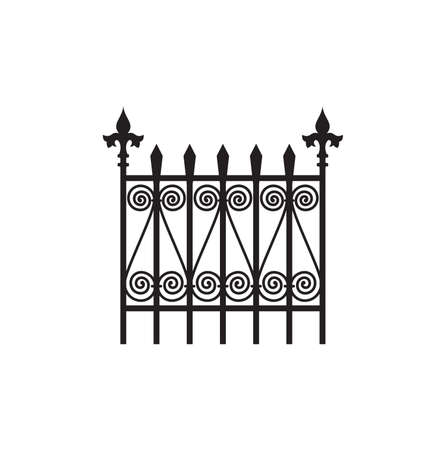Vector illustration of the gothic fenceのイラスト素材