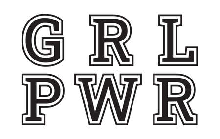 Vector illustration of the girl power conceptのイラスト素材