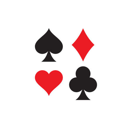 Vector illustration of the playing cards symbolsのイラスト素材